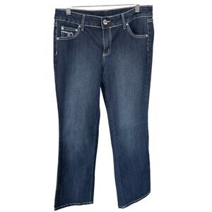 NWOT JW Style Dark Wash Denim McBling Embellished Rhinestone Sparkle Bling Jeans